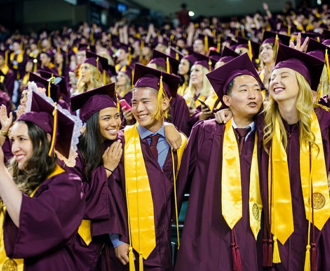 ASU students at graduation